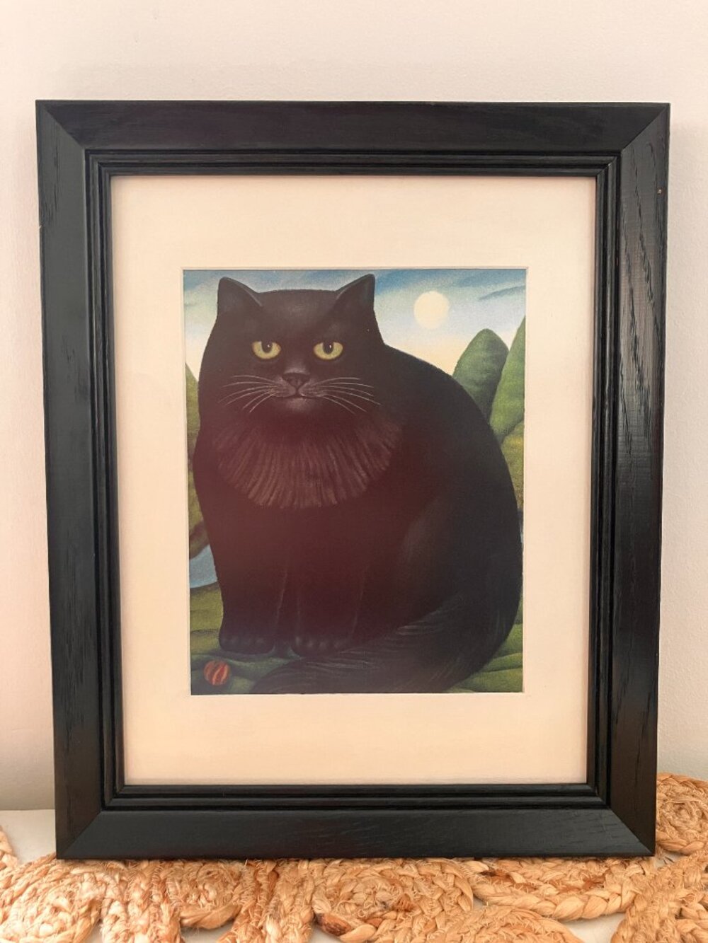Vintage Martin Leman Framed Cat Print - 'The Reverend Wenceslas Muff' - - Picture 2 of 8